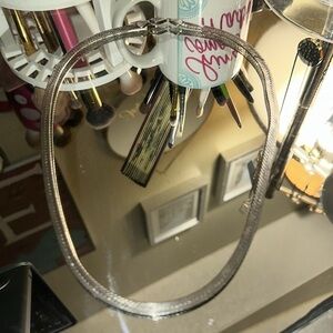 20 inch sterling silver herringbone necklace